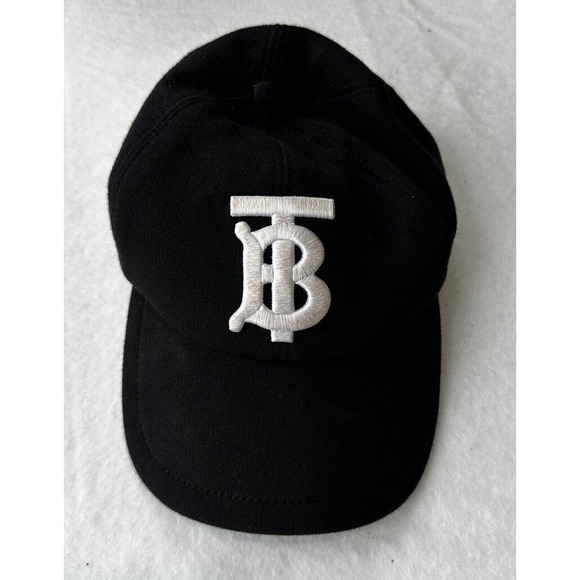 Burberry Accessories - BURBERRY TB Logo Canvas Baseball Cap Hat Navy Blue Size S Adjustable Snap​​​